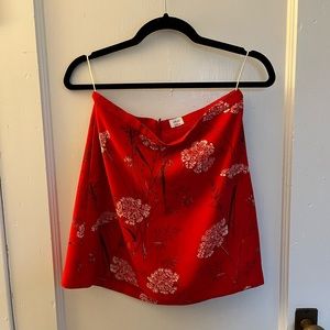 Printed Aritzia mini skirt